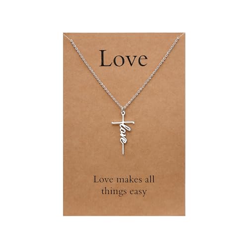 Lcherry Women's Cross Pendant Necklace