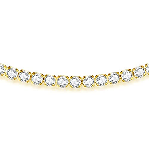 Luxval Women's 3mm CZ Tennis Choker Necklace