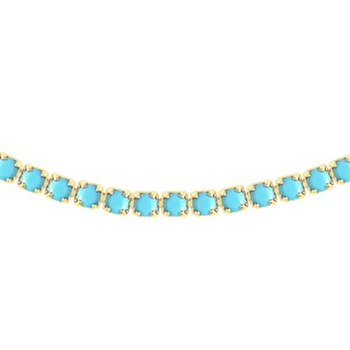 Luxval Women's 3mm CZ Tennis Choker Necklace