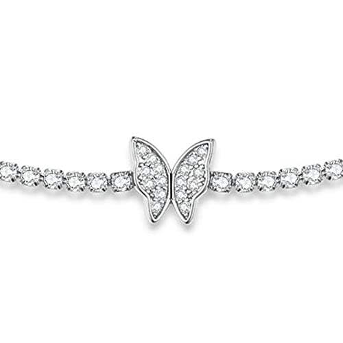 Luxval Women's 3mm CZ Tennis Choker Necklace
