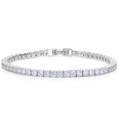 Haqptul Women's 3mm CZ Tennis Bracelet
