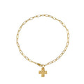 Bheop Women's Chunky Cross Pendant Necklace
