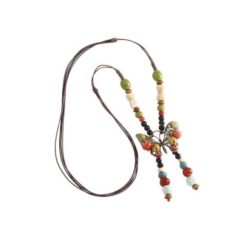 CZMZHFC Women's Vintage Butterfly Pendant Choker Necklace