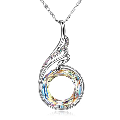 Kate Lynn Women's Phoenix Crystal Pendant Necklace