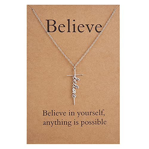 Lcherry Women's Cross Pendant Necklace