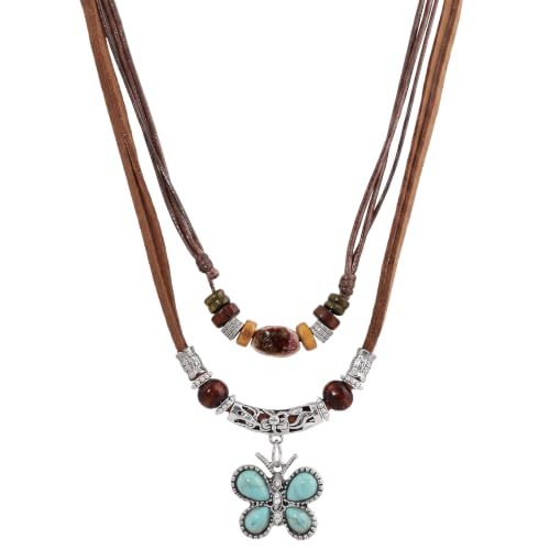 CZMZHFC Women's Vintage Butterfly Pendant Choker Necklace
