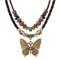 CZMZHFC Women's Vintage Butterfly Pendant Choker Necklace