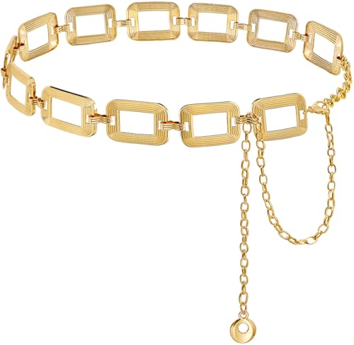 Suyi Women's Chunky Curb Chain Waist Belt
