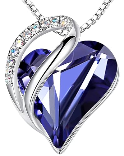 Leafael Women's Infinity Love Heart Crystal Pendant Necklace
