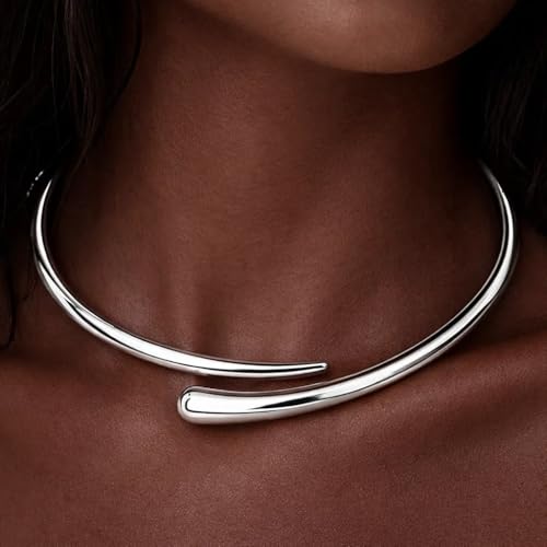 GoldGifts Women's Chunky Teardrop Collar Necklace