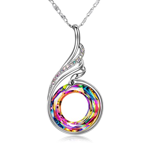 Kate Lynn Women's Phoenix Crystal Pendant Necklace