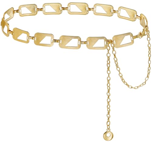 Suyi Women's Chunky Curb Chain Waist Belt