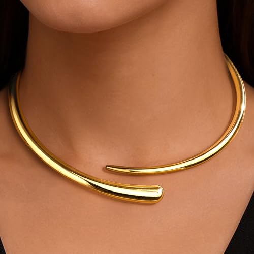 GoldGifts Women's Chunky Teardrop Collar Necklace