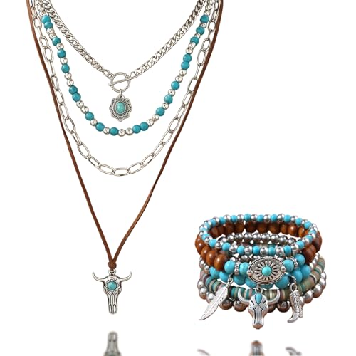 ULODJFN Women's Boho Western Jewelry Set