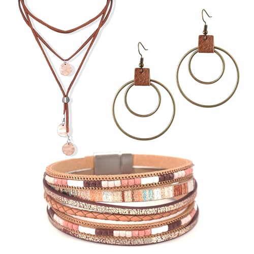 ULODJFN Women's Boho Western Jewelry Set