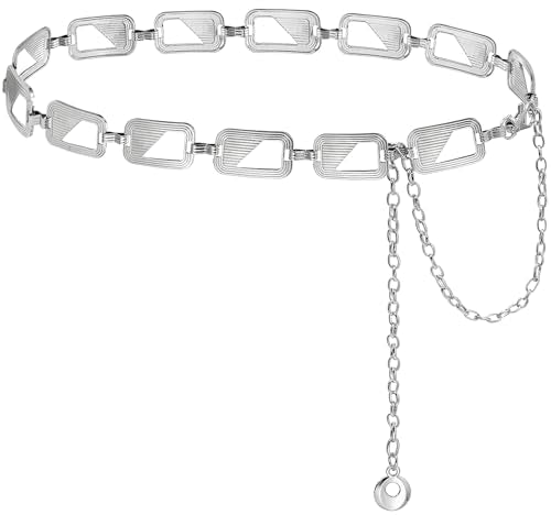 Suyi Women's Chunky Curb Chain Waist Belt