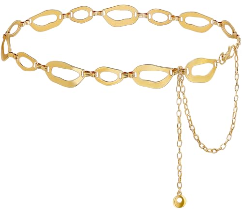 Suyi Women's Chunky Curb Chain Waist Belt