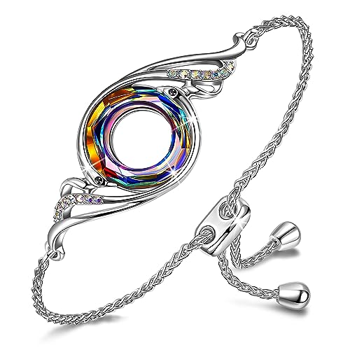 Kate Lynn Women's Phoenix Crystal Slider Bracelet