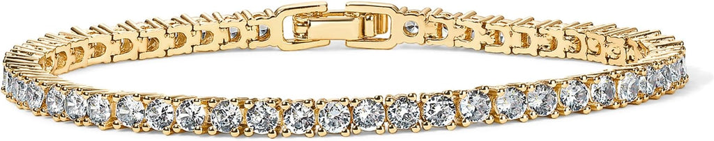 PAVOI Women's 3mm Cubic Zirconia Classic Tennis Bracelet