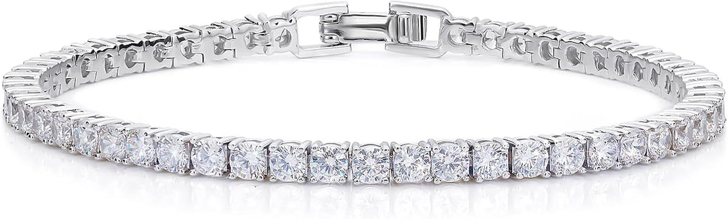 Haqptul Women's 3mm CZ Tennis Bracelet