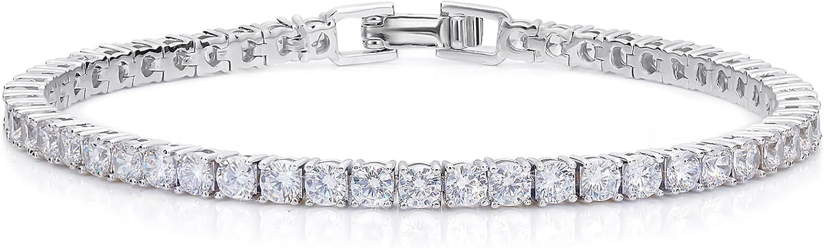 Haqptul Women's 3mm CZ Tennis Bracelet