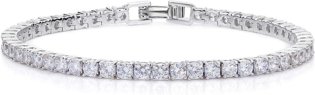 Haqptul Women's 3mm CZ Tennis Bracelet