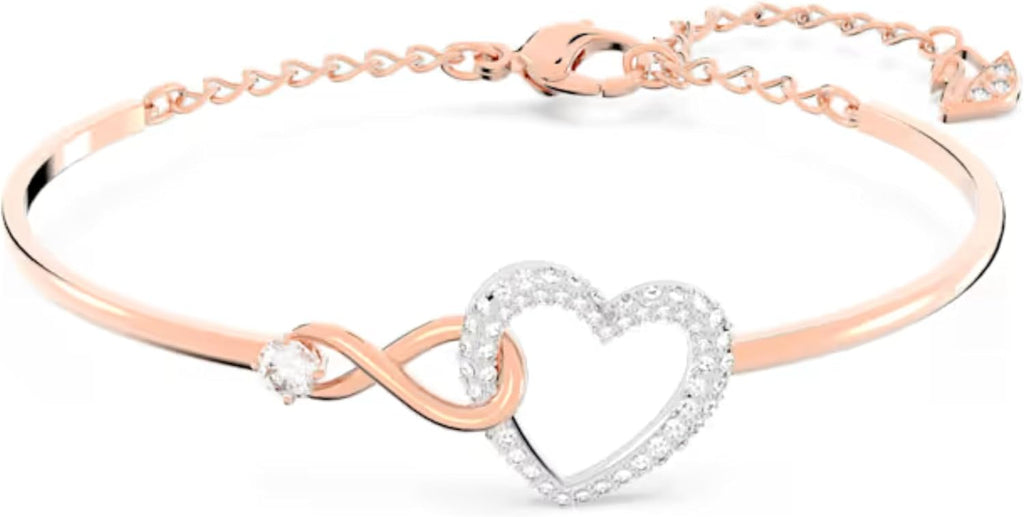 Swarovski Women's Infinity Heart Crystal Bangle