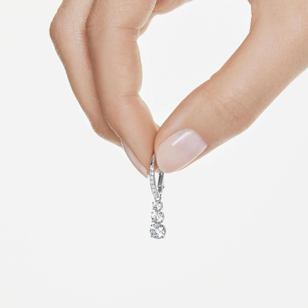 Swarovski Women's Attract Trilogy Drop Pierced Earrings