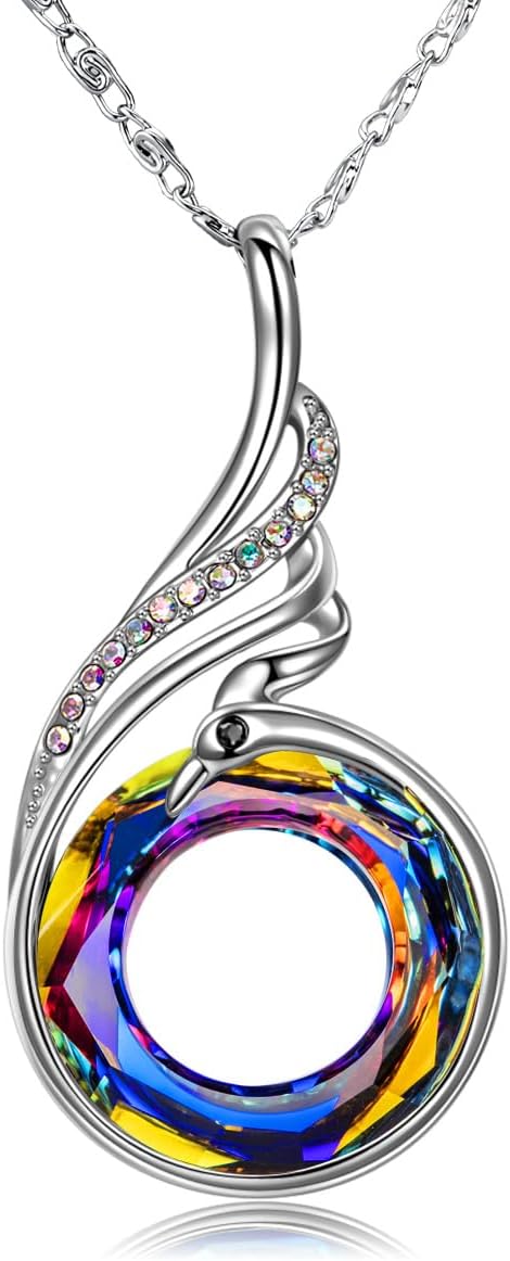 Kate Lynn Women's Phoenix Crystal Pendant Necklace