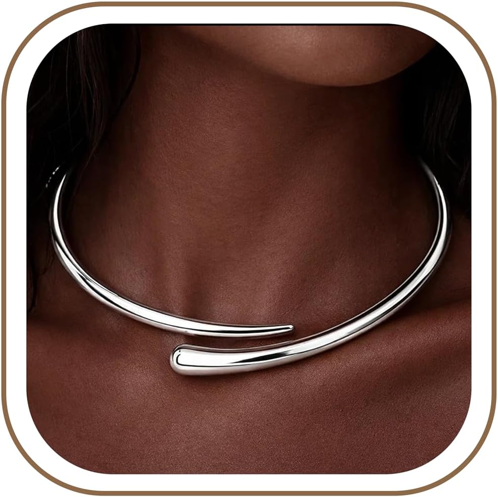 GoldGifts Women's Chunky Teardrop Collar Necklace