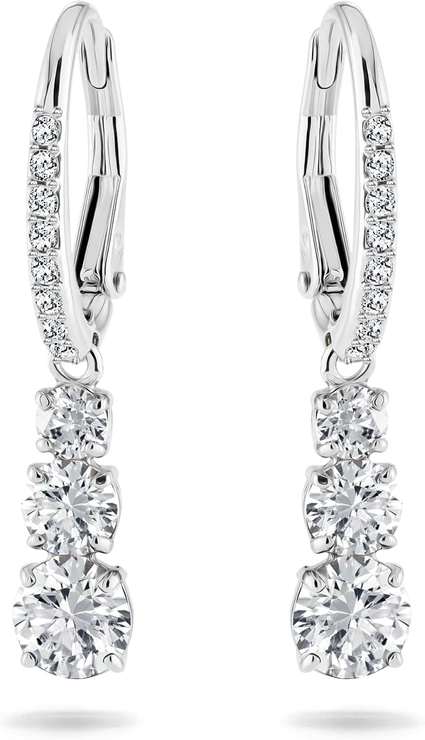 Swarovski Women's Attract Trilogy Drop Pierced Earrings