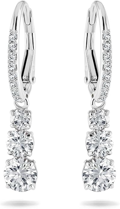 Swarovski Women's Attract Trilogy Drop Pierced Earrings