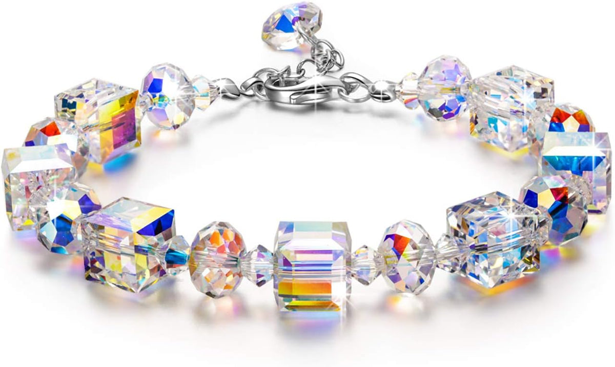 LADY COLOUR Women's Northern Lights Crystals Bracelet
