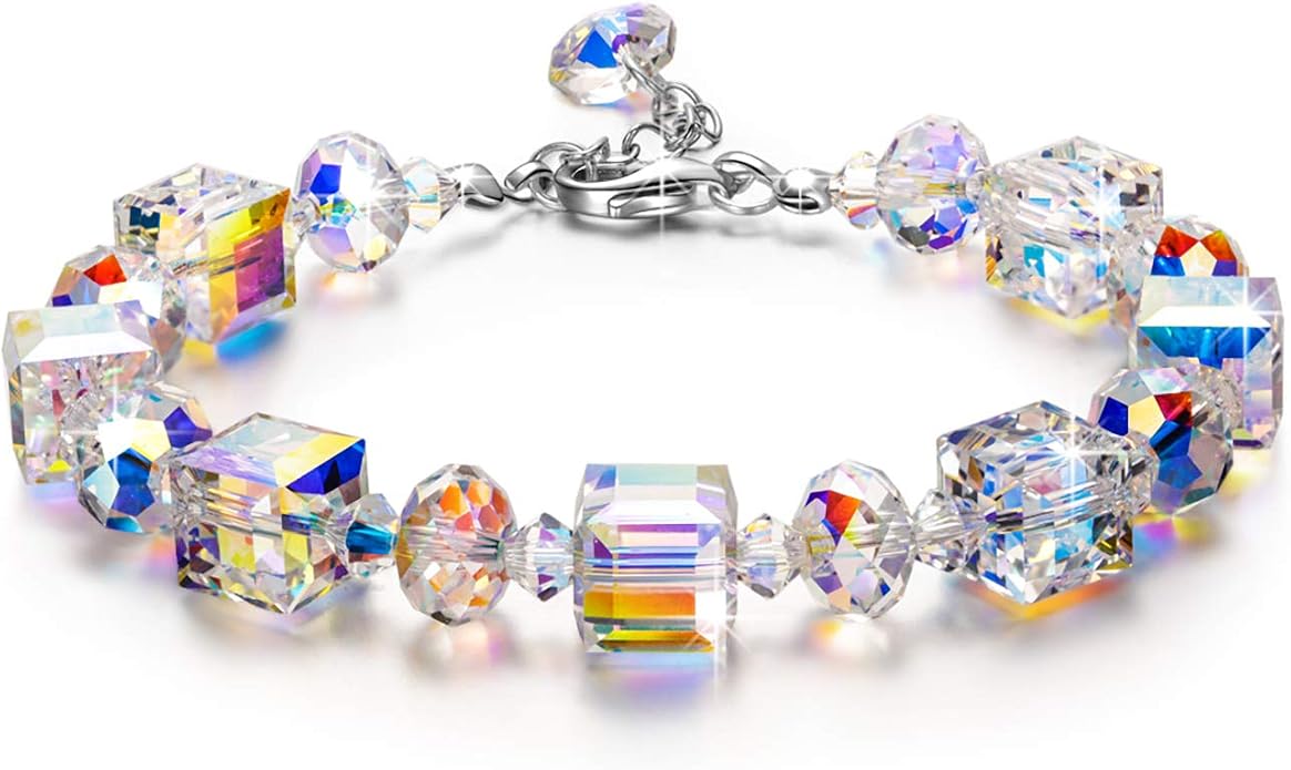 LADY COLOUR Women's Northern Lights Crystals Bracelet