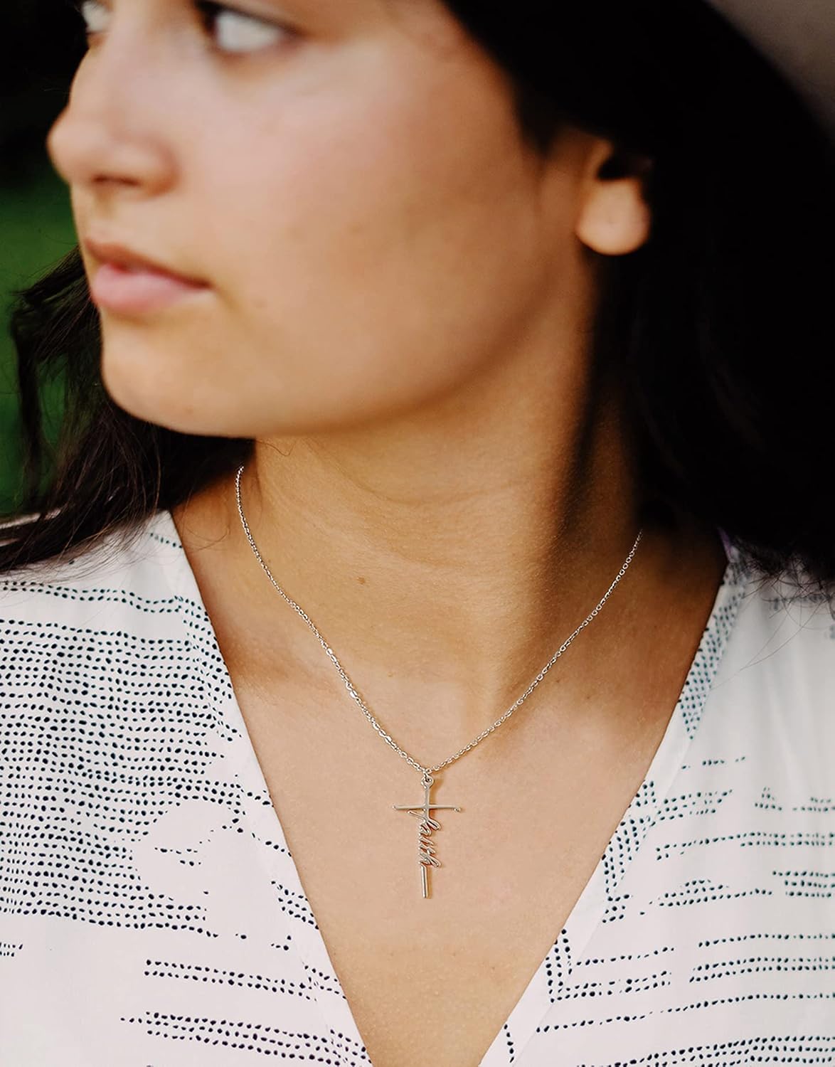 Lcherry Women's Cross Pendant Necklace
