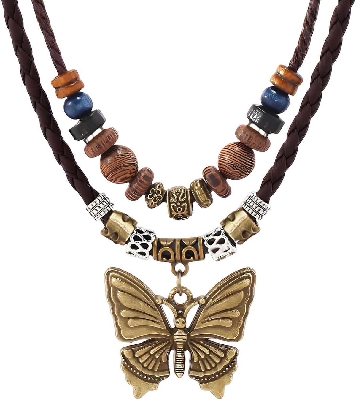 CZMZHFC Women's Vintage Butterfly Pendant Choker Necklace