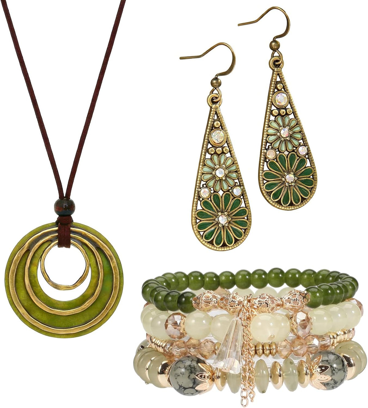 ULODJFN Women's Boho Western Jewelry Set