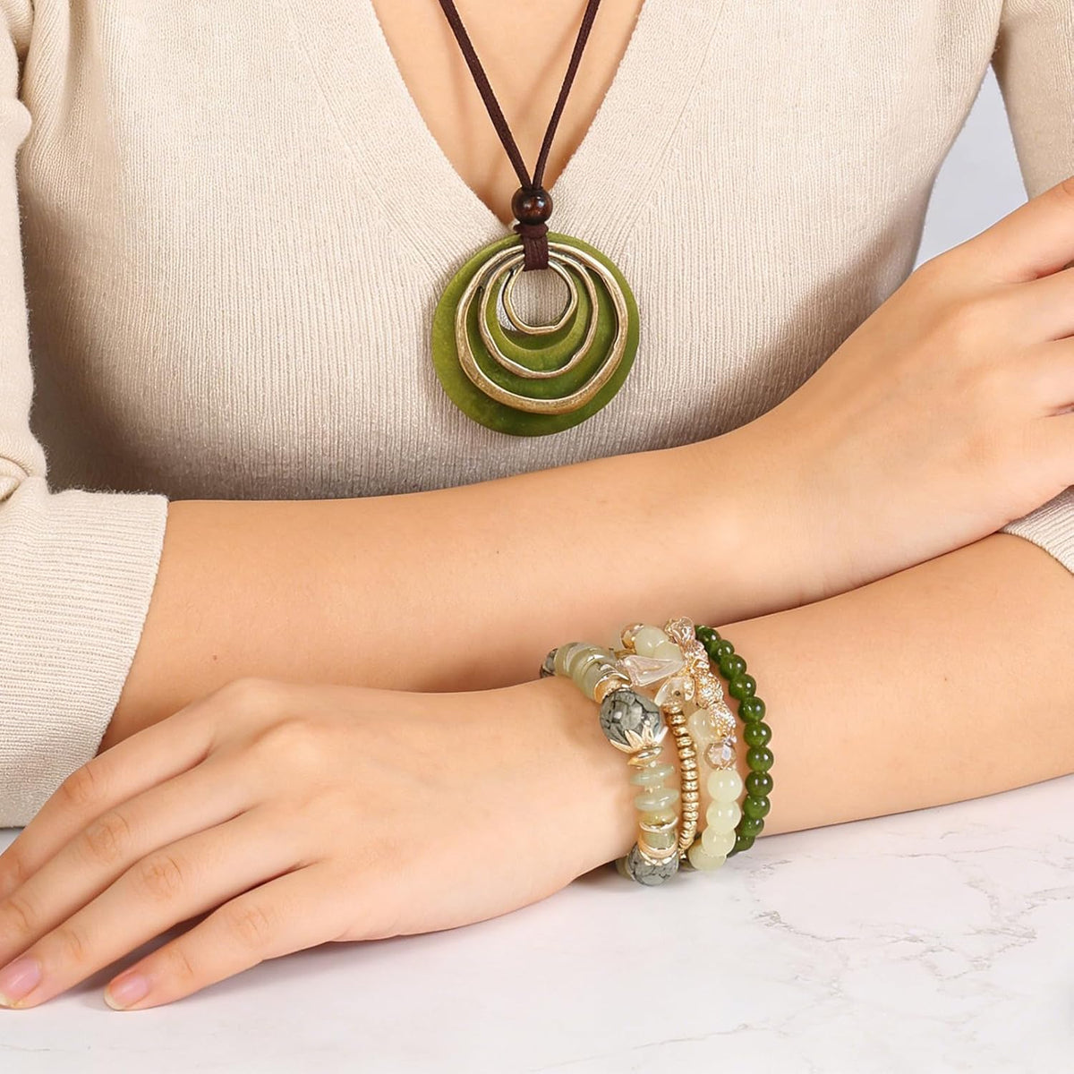 ULODJFN Women's Boho Western Jewelry Set