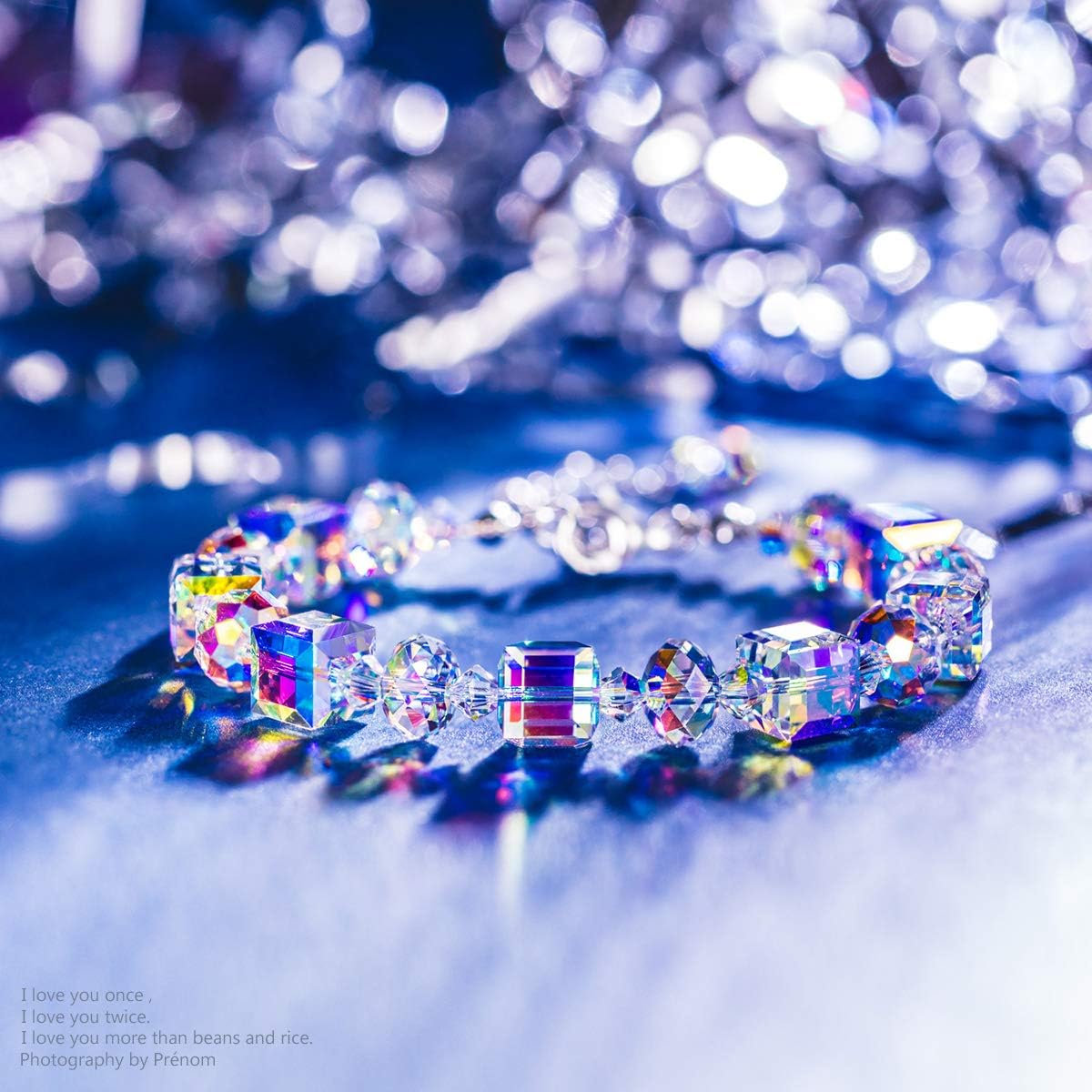 LADY COLOUR Women's Northern Lights Crystals Bracelet