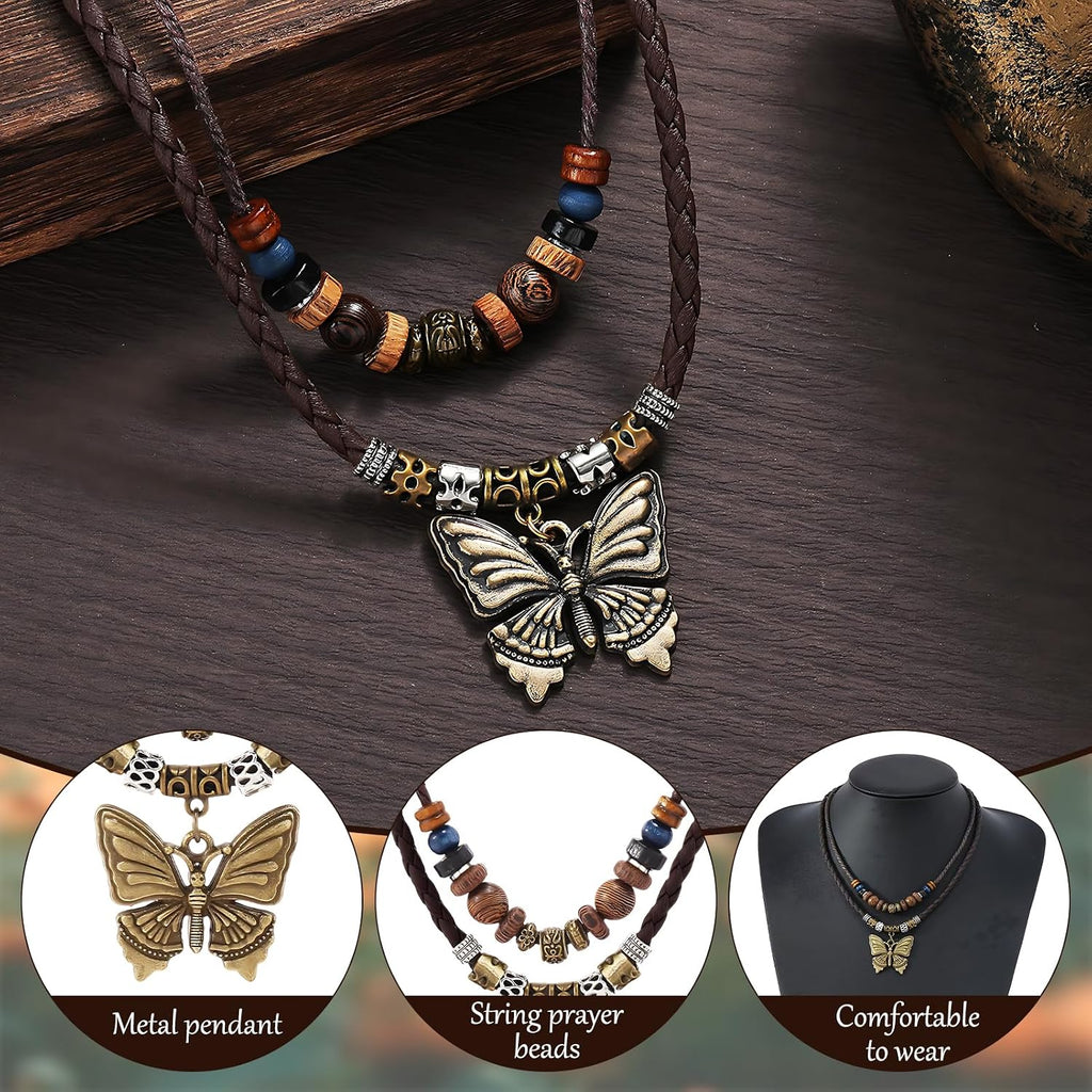 CZMZHFC Women's Vintage Butterfly Pendant Choker Necklace