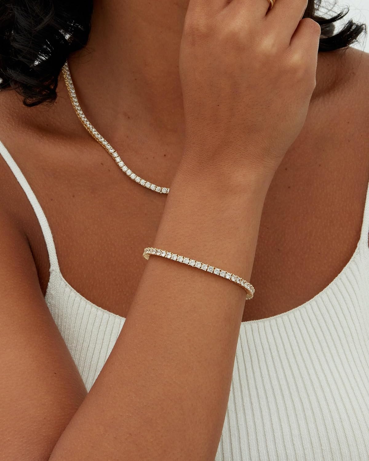 PAVOI Women's 3mm Cubic Zirconia Classic Tennis Bracelet