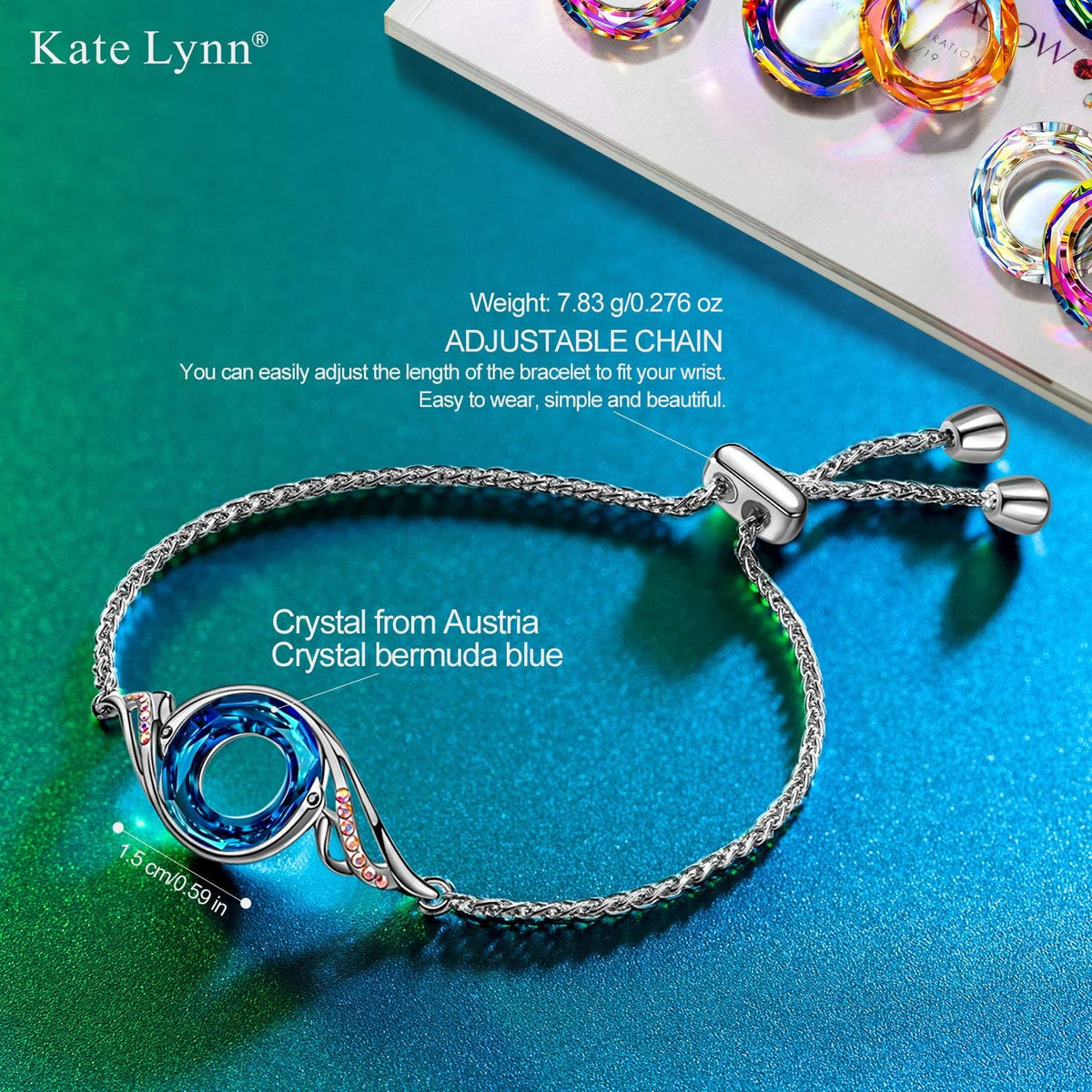 Kate Lynn Women's Phoenix Crystal Slider Bracelet