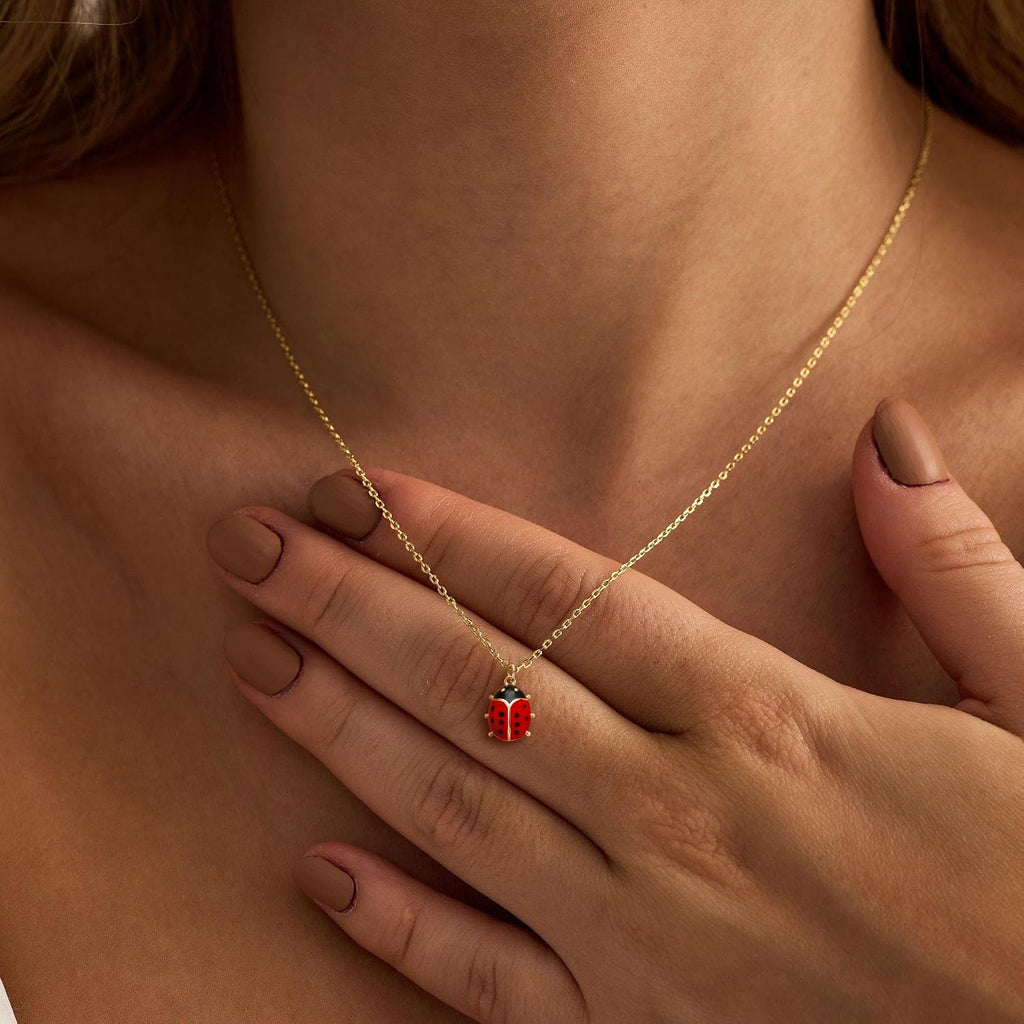 Plenky Women's 14K Gold Plated Dainty Pendant Necklace
