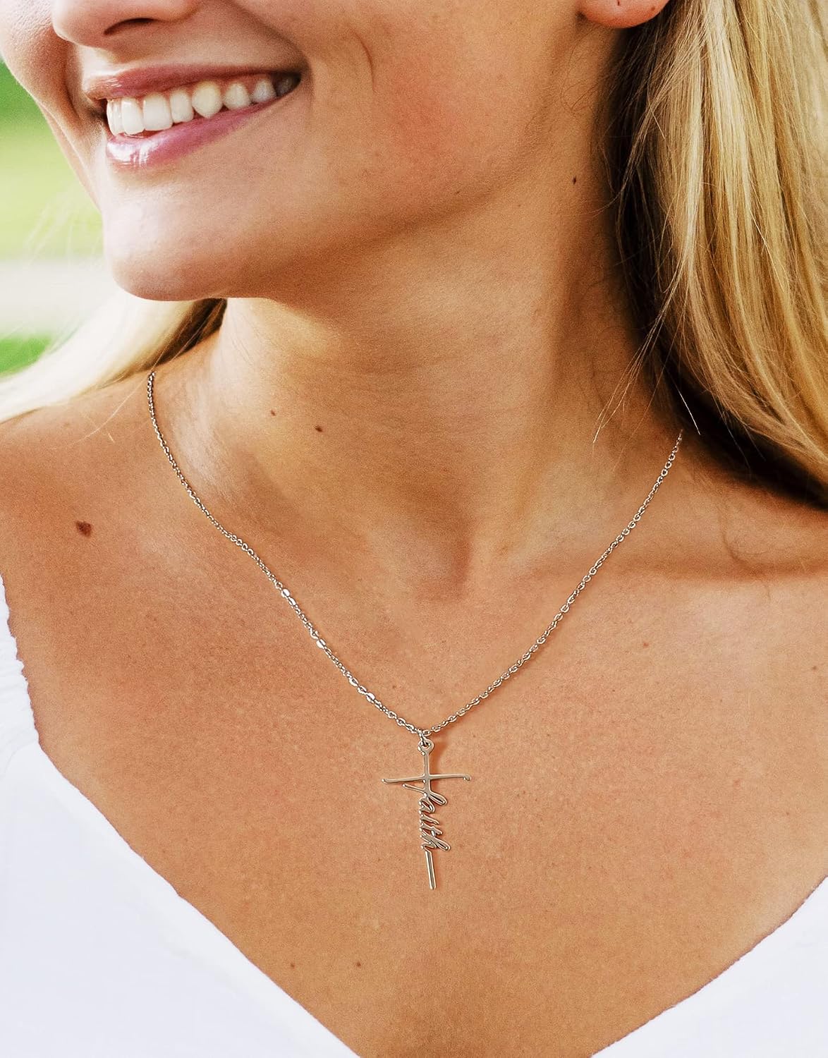 Lcherry Women's Cross Pendant Necklace