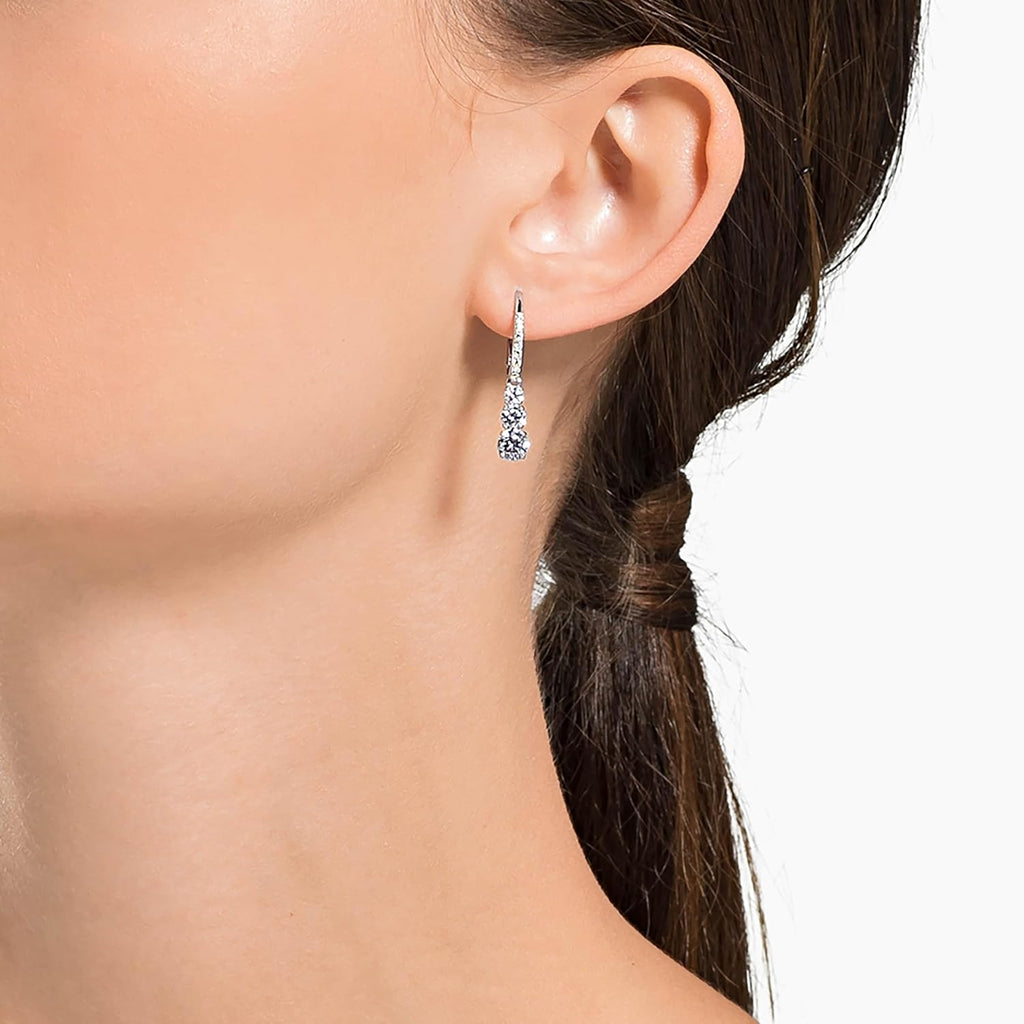 Swarovski Women's Attract Trilogy Drop Pierced Earrings